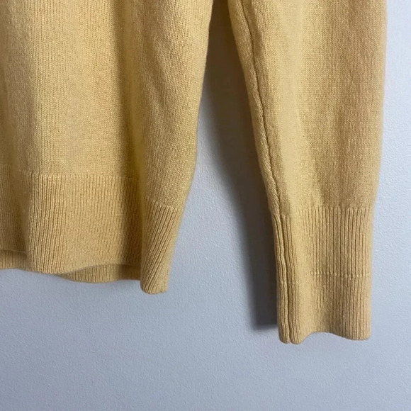 Everlane Yellow 100% Cashmere Crew Neck Sweater - Picture 2 of 12